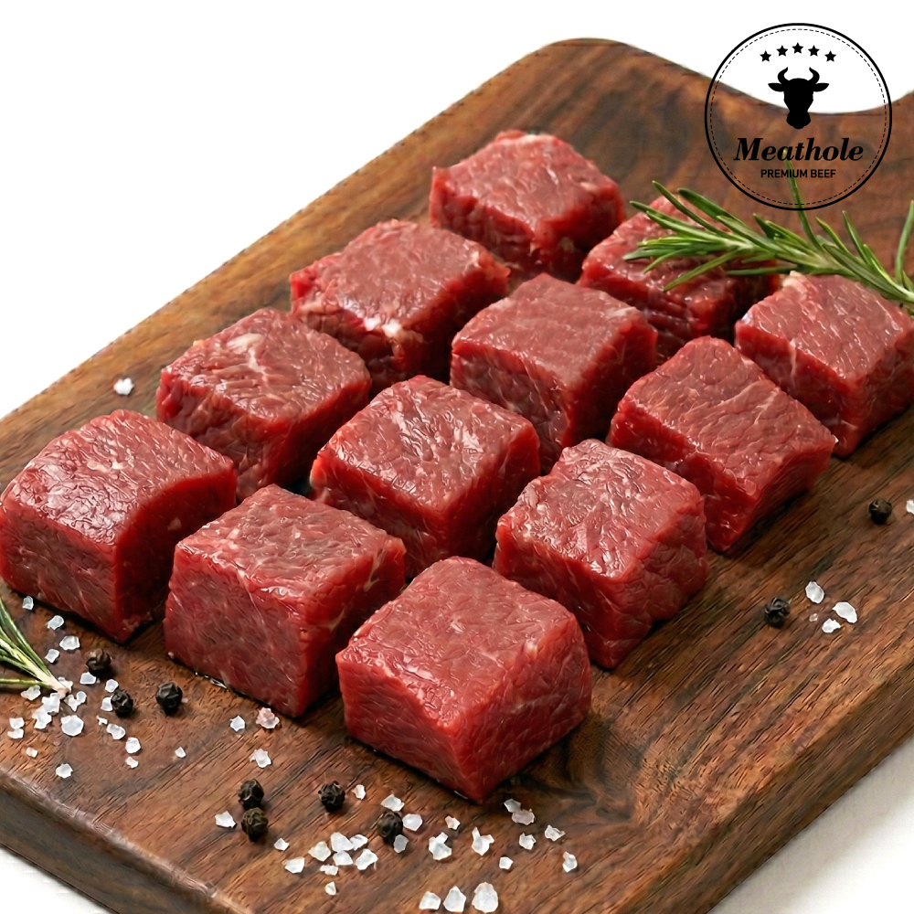 호주산 청정우 우둔살 큐브 1kg