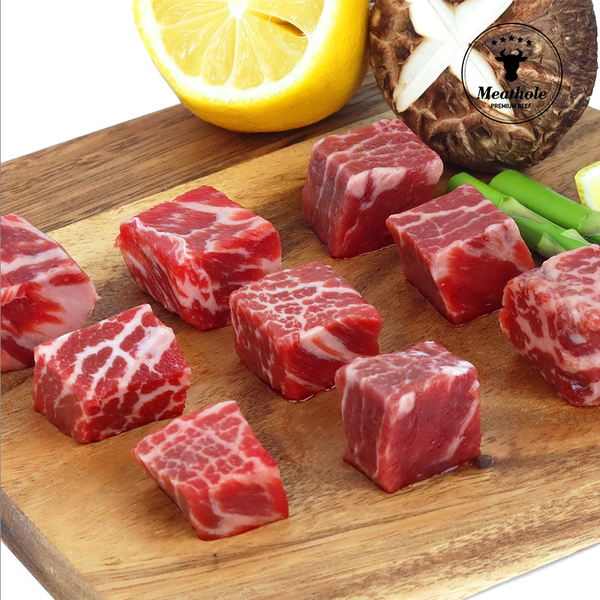 DV1 [업소용] 프리미엄 살치살 큐브 스테이크 살치 찹 스테이크 1kg X 1팩